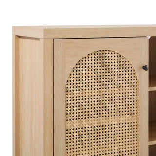 Transitional Rattan Sideboard