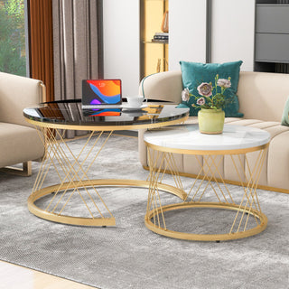 Fiberboard Marble Coffee Table