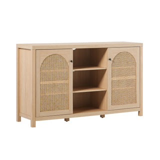 Transitional Rattan Sideboard