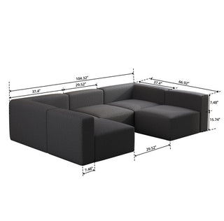 The Harper U-Shaped Modular Sectional Sofa