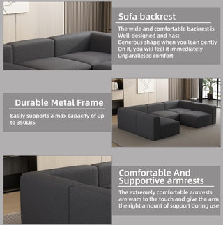 The Harper U-Shaped Modular Sectional Sofa