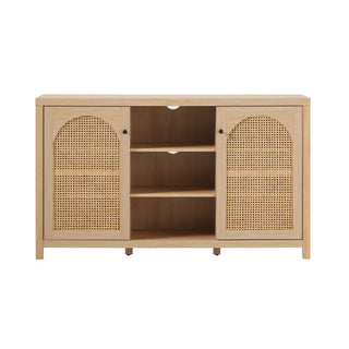 Transitional Rattan Sideboard