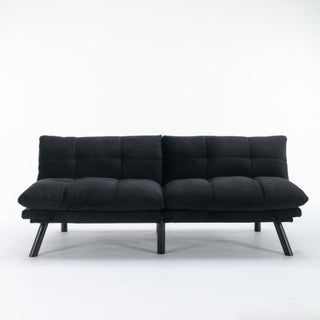 Noir Black Convertible Sofa Bed