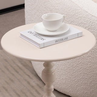 Vintage Round Metal Side Table