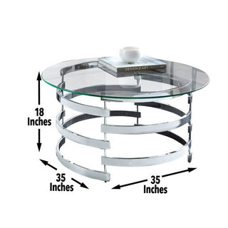 Cynthia Glass Coffee Table – A Timeless Blend of Elegance and Functionality