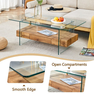 Modern Two-Tier Coffee Table