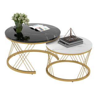 Fiberboard Marble Coffee Table