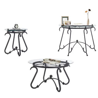 Tempered Glass Coffee Table (Set of 2)