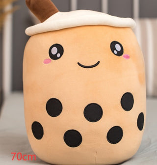 Plush Strawberry Milk Tea Cushion