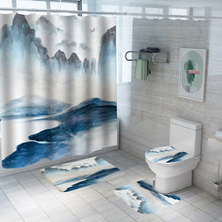 Landscape Print Polyester Bathroom Supplies