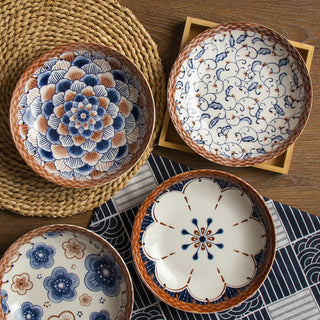 Ceramic Color Disc Dish Deep Plates