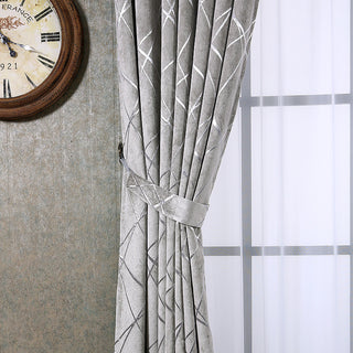 Modern Chenille Blackout Living Curtains