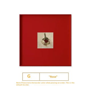 Red Minimalist Decorative Painting