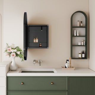 Oval Recessed Mirror Cabinet 20x34