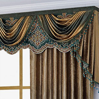Luxurious Floral European Villa Curtains