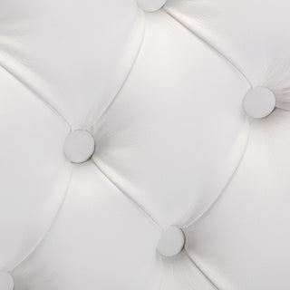 Modern Tufted Solid Wood PU  Velvet Chair
