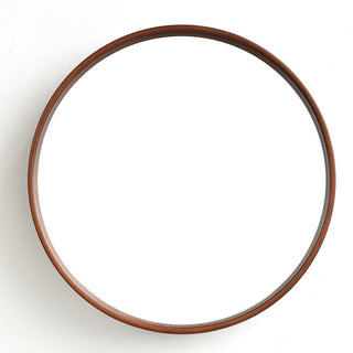 Simple Solid Wood Bathroom Hanging Mirror