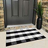 Cotton Buffalo Plaid Entryway Rugs