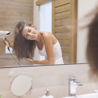 Modern Black Aluminum Bathroom Wall Mirror