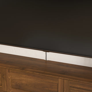 Floating TV Stand, Wall Mounted TV Shelf With Led Lights & Power Outlet,High Gloss TV Cabinet For Wood Tv Stands For Living Room