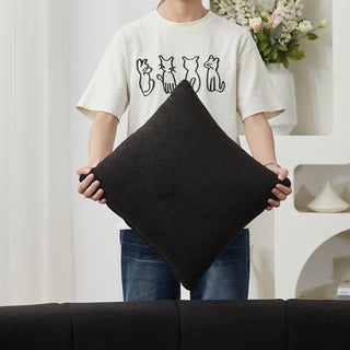 Chenille Curved Sectional Sofa With 4 Pillows,Curved Symmetrical Modular Semi Circular Sofa Sectional For Bedroom, Living Room, Office For Leisure Or Nap, Reading Room, And Lobby