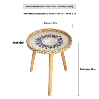 Hand Woven Sofa Side Table