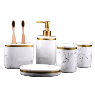 Marble Bathroom Amenities Set