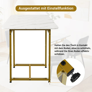 Sleek & Modern Dining Table (Gold)