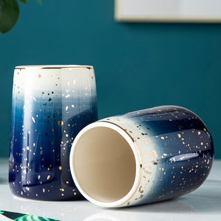 Gradient Blue Ceramic Bathroom Suite