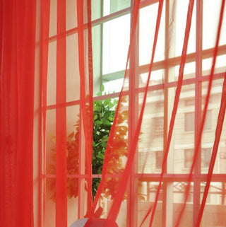 Modern Solid Tulle Sheer Curtains
