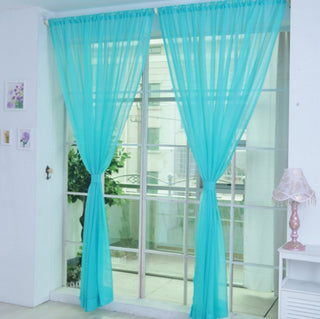 Modern Solid Tulle Sheer Curtains