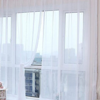 Modern Solid Tulle Sheer Curtains