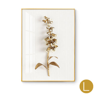 Golden flower modern decorative painting