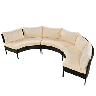 U Style 3 Piece Curved Patio Set