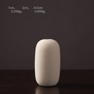 White Nordic Porcelain Table Vase