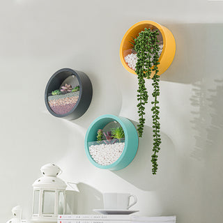 Round Iron Wall Hanging Vase