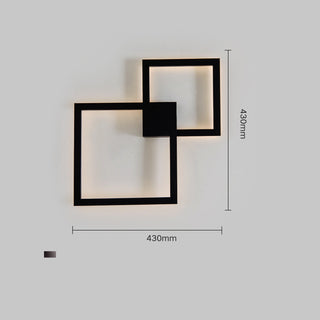 Geometric Square Aisle Wall Decoration Lamps