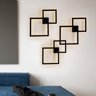 Geometric Square Aisle Wall Decoration Lamps