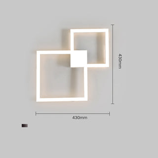 Geometric Square Aisle Wall Decoration Lamps
