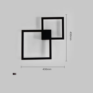 Geometric Square Aisle Wall Decoration Lamps