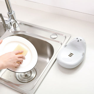 Cartoon Soap Dish Bathroom Drain Soap Holder