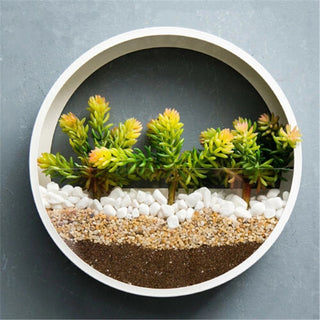 Round Iron Wall Hanging Vase