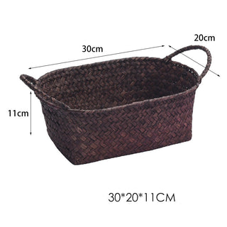 Desktop Storage Fruit Straw Basket