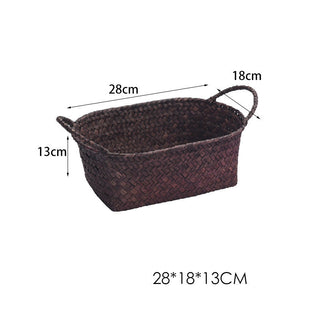 Desktop Storage Fruit Straw Basket