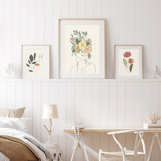 Abstract Canvas Line Beauty Paintings