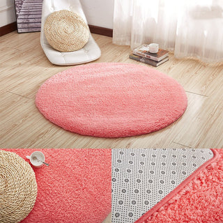 Simple And Modern Thick Lamb Wool Round Carpet