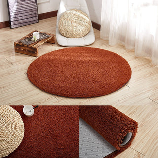 Simple And Modern Thick Lamb Wool Round Carpet