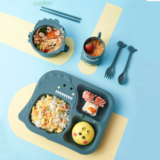 Set Baby Cartoon Dinosaur Dinnerware Set
