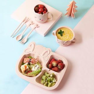 Set Baby Cartoon Dinosaur Dinnerware Set