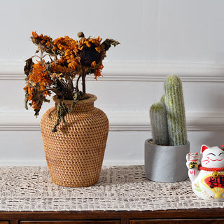 Creative Rattan Woven Decorative Flower Vases